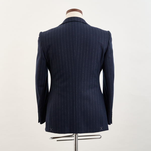 【ティモシーエベレスト】2Bストライプ柄スリーピーススーツ（ネイビー）