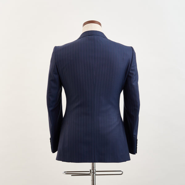 【ティモシーエベレスト】2Bストライプ柄スーツ（ネイビー）