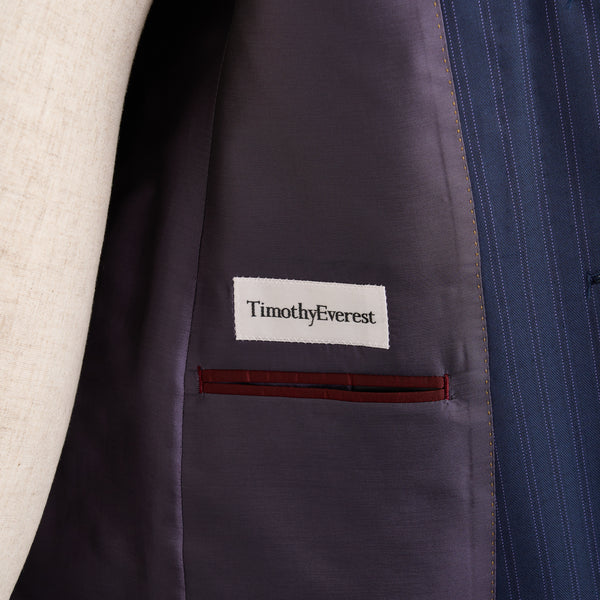 【ティモシーエベレスト】2Bストライプ柄スーツ（ネイビー）