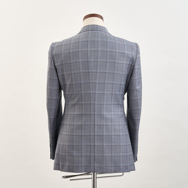 【ティモシーエベレスト】2Bチェック柄スーツ（グレー）