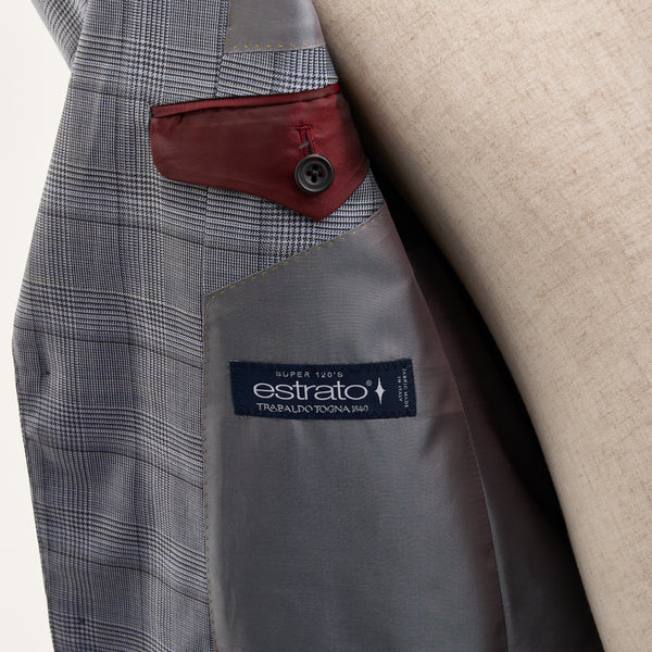 【ティモシーエベレスト】2Bチェック柄スーツ（グレー）