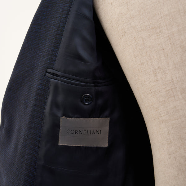 【コルネリアーニ】2Bスーツ（ネイビー）