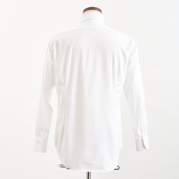 【ティモシーエベレスト】ジャカード織ドレスシャツ（ホワイト）