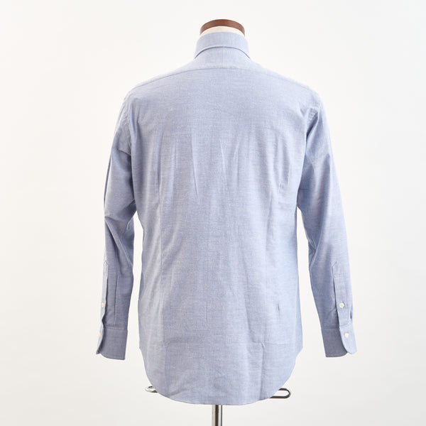 【ティモシーエベレスト】ホリゾンタルカラードレスシャツ（ブルー）