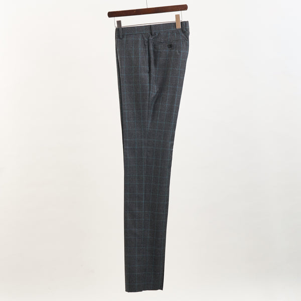 【ティモシーエベレスト】2Bチェック柄スーツ（グレー）