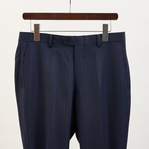 【ティモシーエベレスト】2Bストライプ柄スーツ（ネイビー）