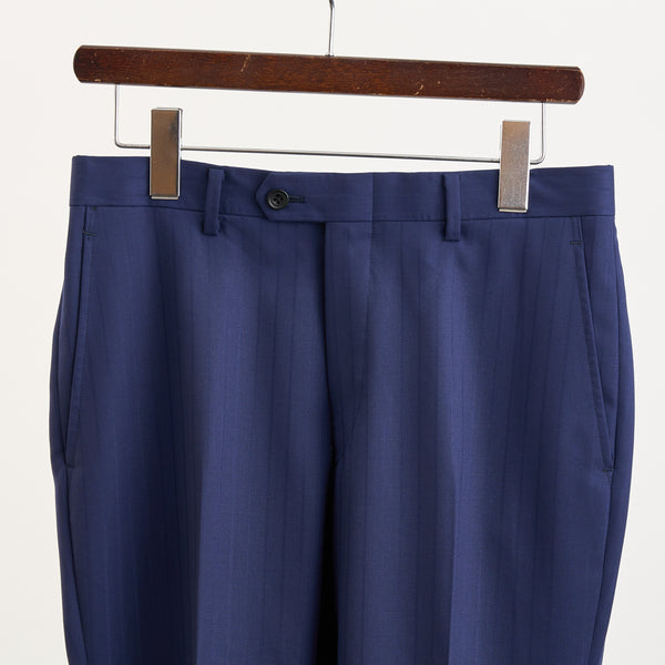 【ティモシーエベレスト】2Bスシャドウトライプ柄スーツ（ネイビー）