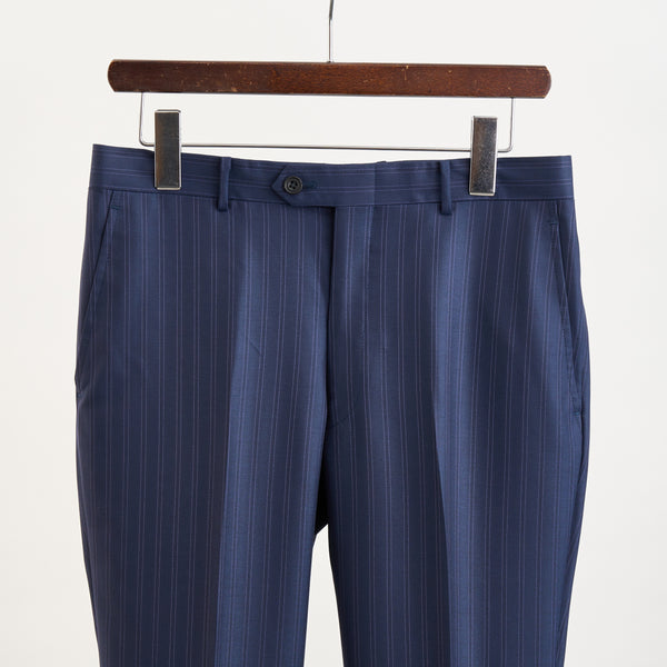 【ティモシーエベレスト】2Bストライプ柄スーツ（ネイビー）