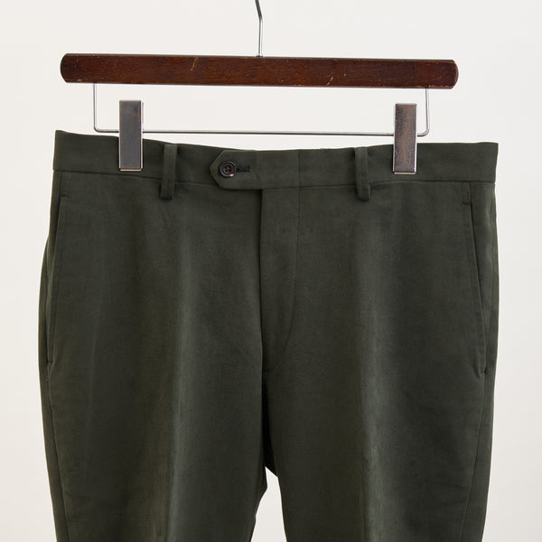 【ティモシーエベレスト】モールスキンセットアップパンツ（カーキ）