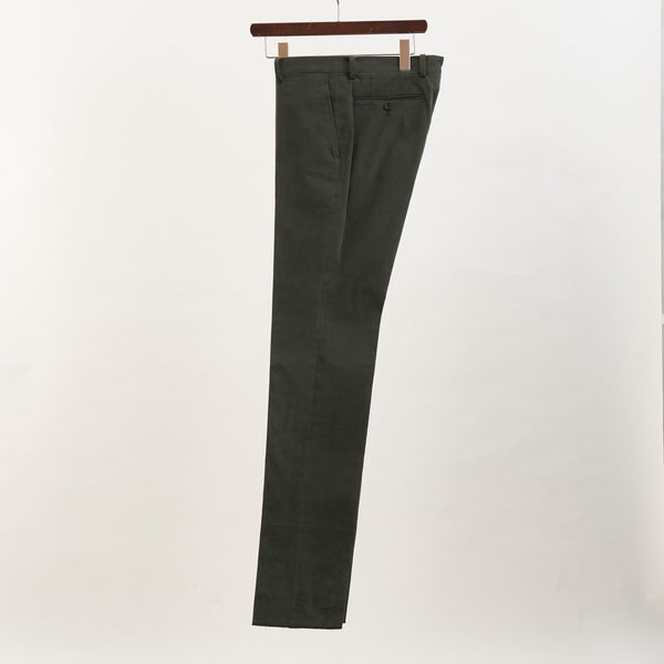 【ティモシーエベレスト】モールスキンセットアップパンツ（カーキ）