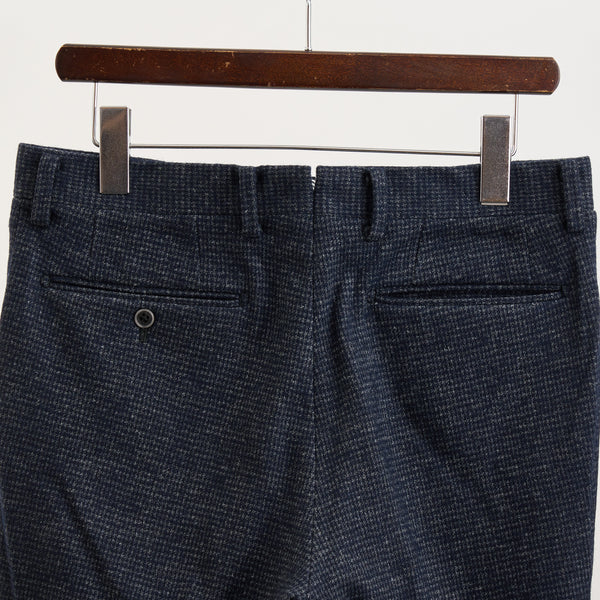 【ドーランドハウス】2B千鳥柄セットアップパンツ（ネイビー）