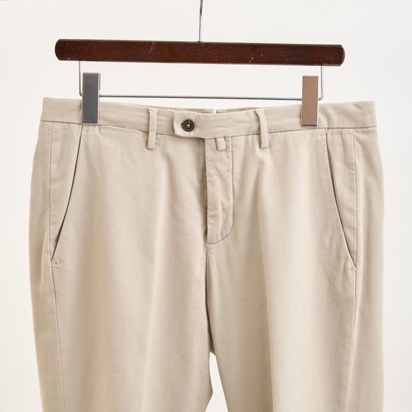 【コルネリアーニ】ガーメントダイパンツ（オフホワイト）