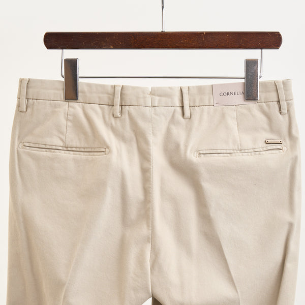 【コルネリアーニ】ガーメントダイパンツ（オフホワイト）