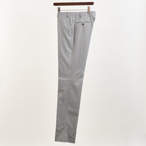 【コルネリアーニ】レギュラーフィットウールパンツ（グレー）
