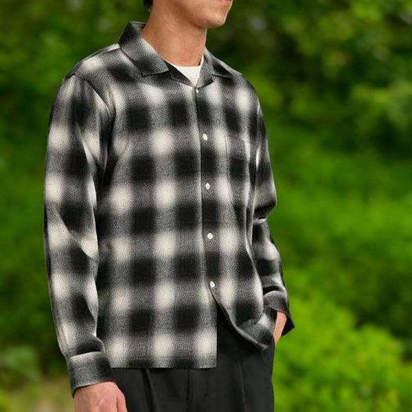 【STTND】オンブレー L/S シャツ