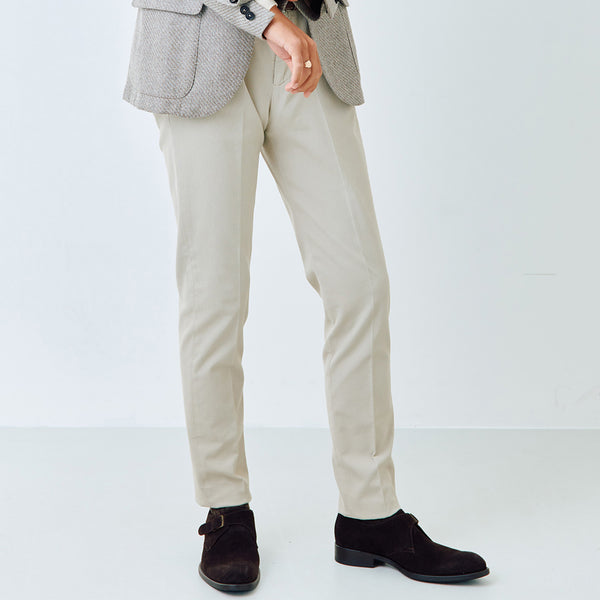 【コルネリアーニ】ガーメントダイパンツ（オフホワイト）